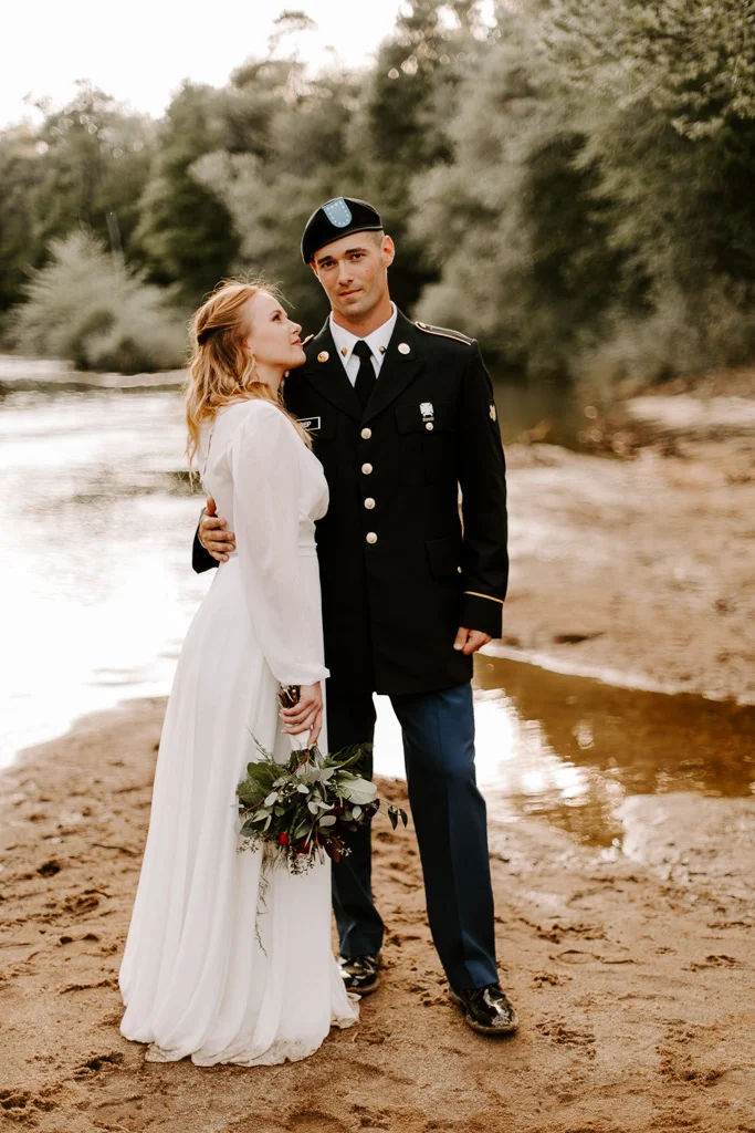 Jess + Ethan Georgia Elopement at Upatoi Creek