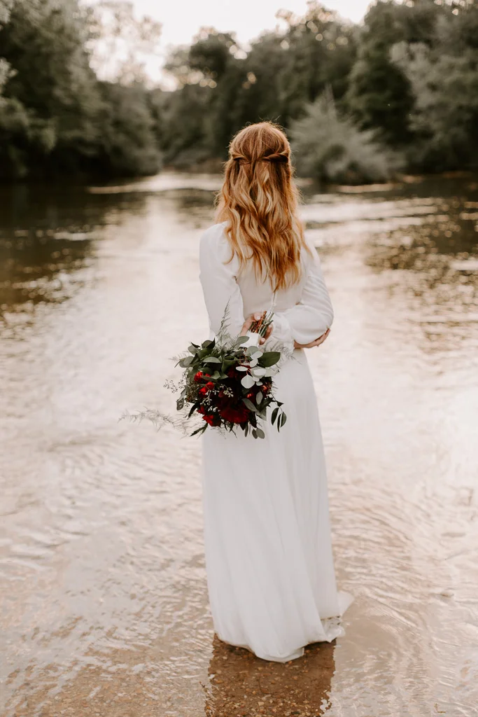 Jess + Ethan Georgia Elopement at Upatoi Creek