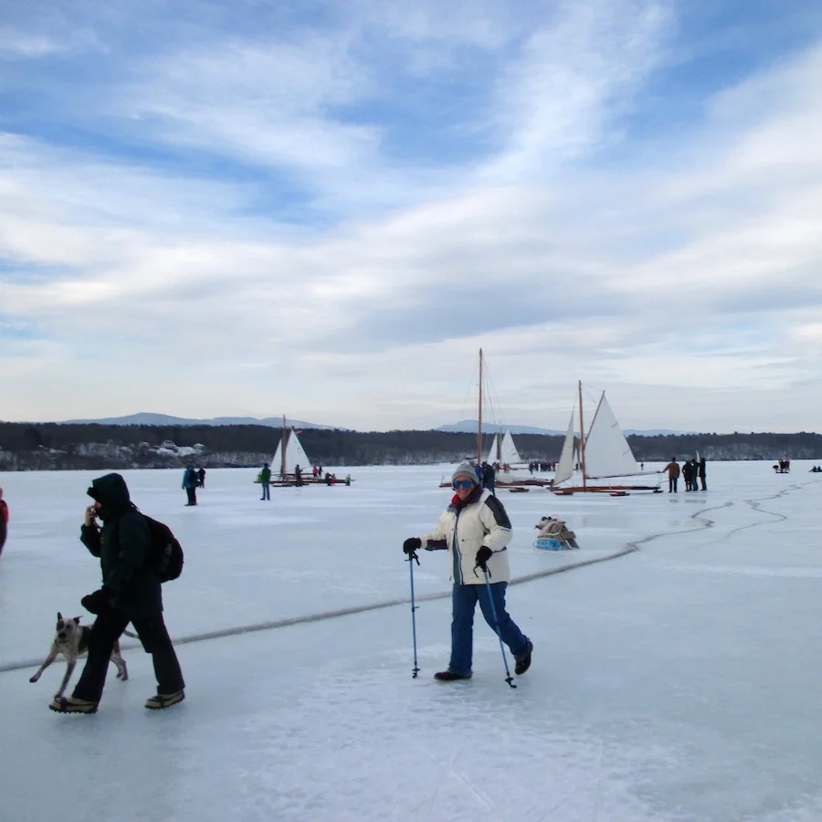 Ice Yachting on The Hudson; An Epic Afternoon (even for those who just watched!)