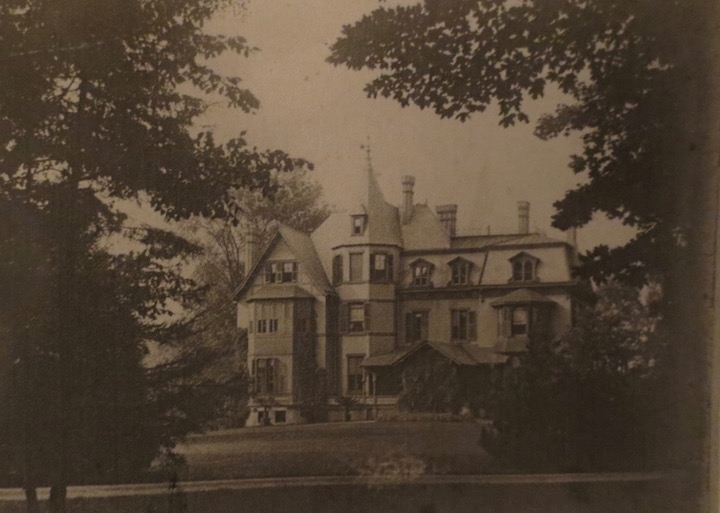 Mrs. Carter's completed mansion, looking a little less ecclesiastical. photo: New York State Historical Association Library, Cooperstown, New York, Florence Ward Local History Collection