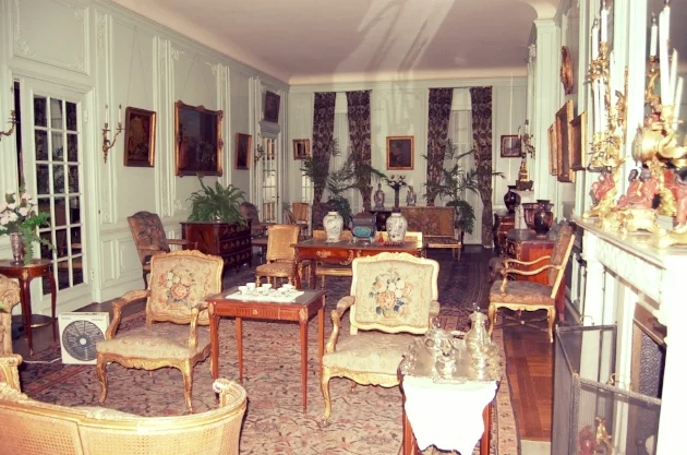 While McKim Mead and White could make the rooms in the old portion of the mansion larger, they couldn't raise the ceiling height, making them appear a little squashed in some instances