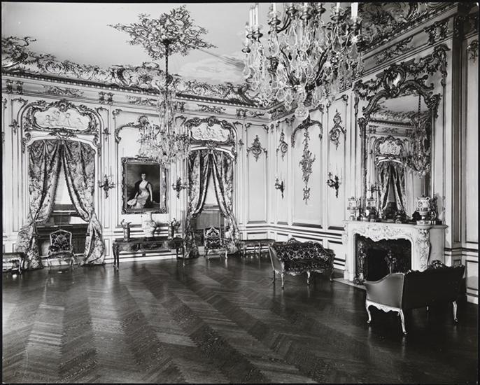 Ruth's newly redecorated Ballroom, presided over by her portrait