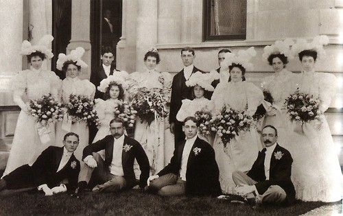 Harry Payne Whitney and Gertrude Vanderbilt's Wedding Party