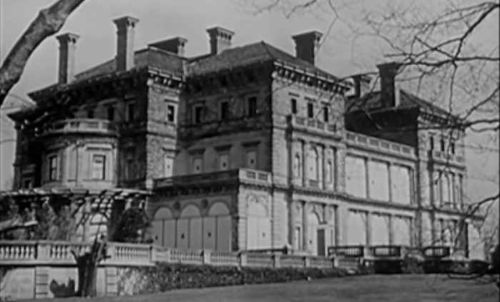 The Breakers boarded up during WW2