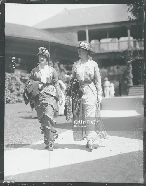 Elsie (on right) at the Newport Casino