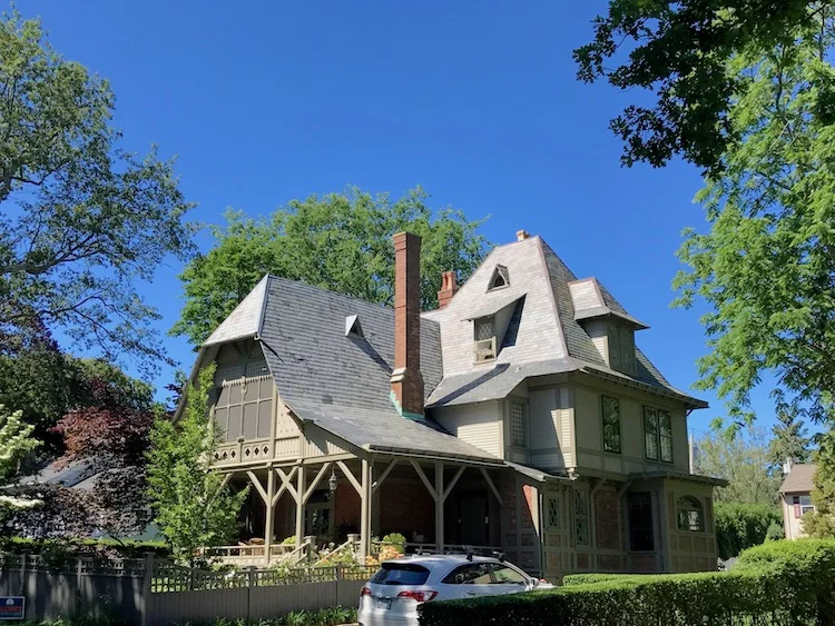 This Stickstyle cottage was designed by architect Dudley Newton
