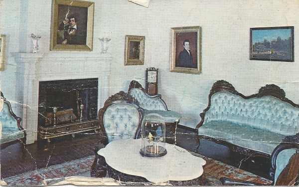 Belter Parlor Suite in one of the rooms at the Fenimore House, circa. 1970