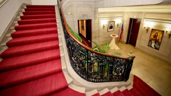 The Main Staircase today (photo: Embassy of Haiti)