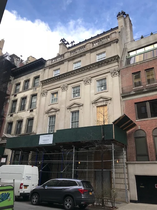 13 East 66th st is currently undergoing a complete gut renovation - perhaps to be converted back into a single family residence for one of today's billionaires?