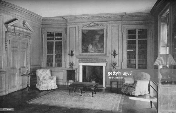 The living room during the era Emily lived there