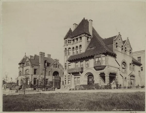 a photo of Baynes mansion showing his earlier home right across the strret