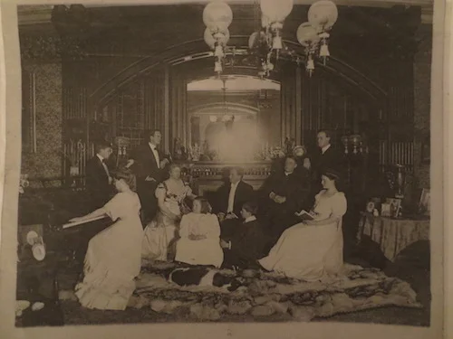 Rev and Mrs PAH Brownand family at Holt Averill photo: Fenimore Art Museum Library, Cooperstown, NY, Florence Ward Local History Collection