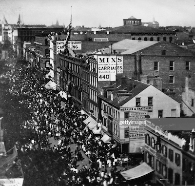 View of Broadway, 1858 photo: Getty Images