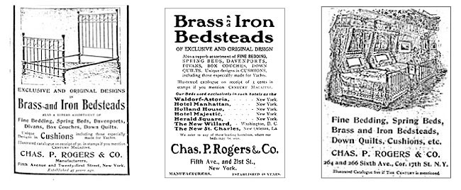 Early magazine advertisements of the Charles P. Rogers Company
