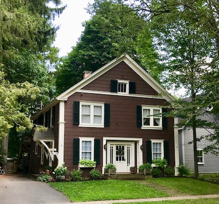 The Rogers former carriage house on Nelson Avenue, later converted to a private residence