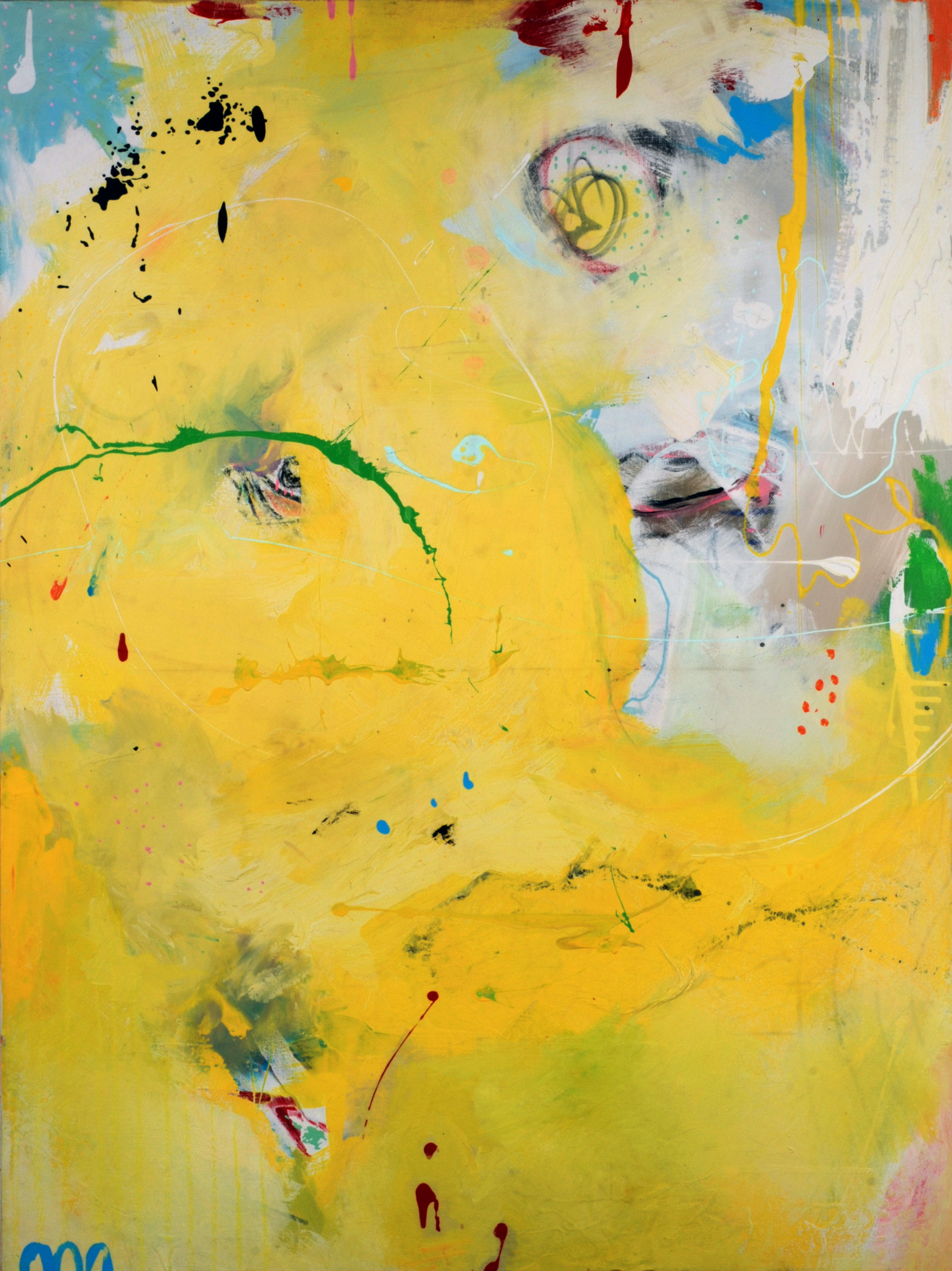 "Gilly" acrylic on canvas. 48in x 36in 