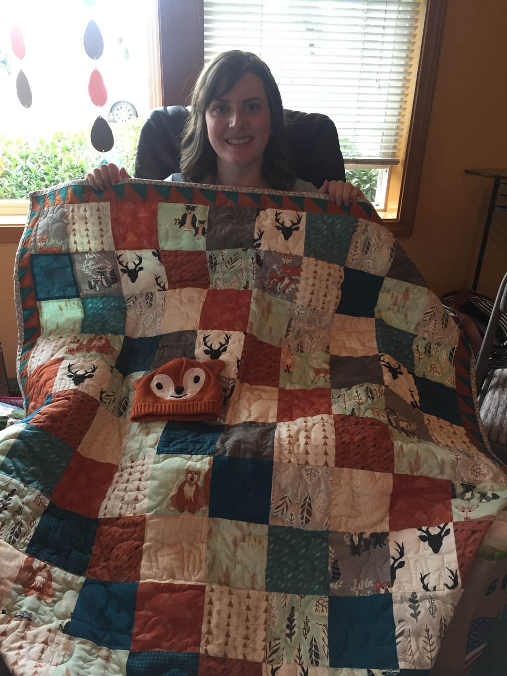  We were given many thoughtful gifts, including this amazing quilt from Talley!&nbsp; 