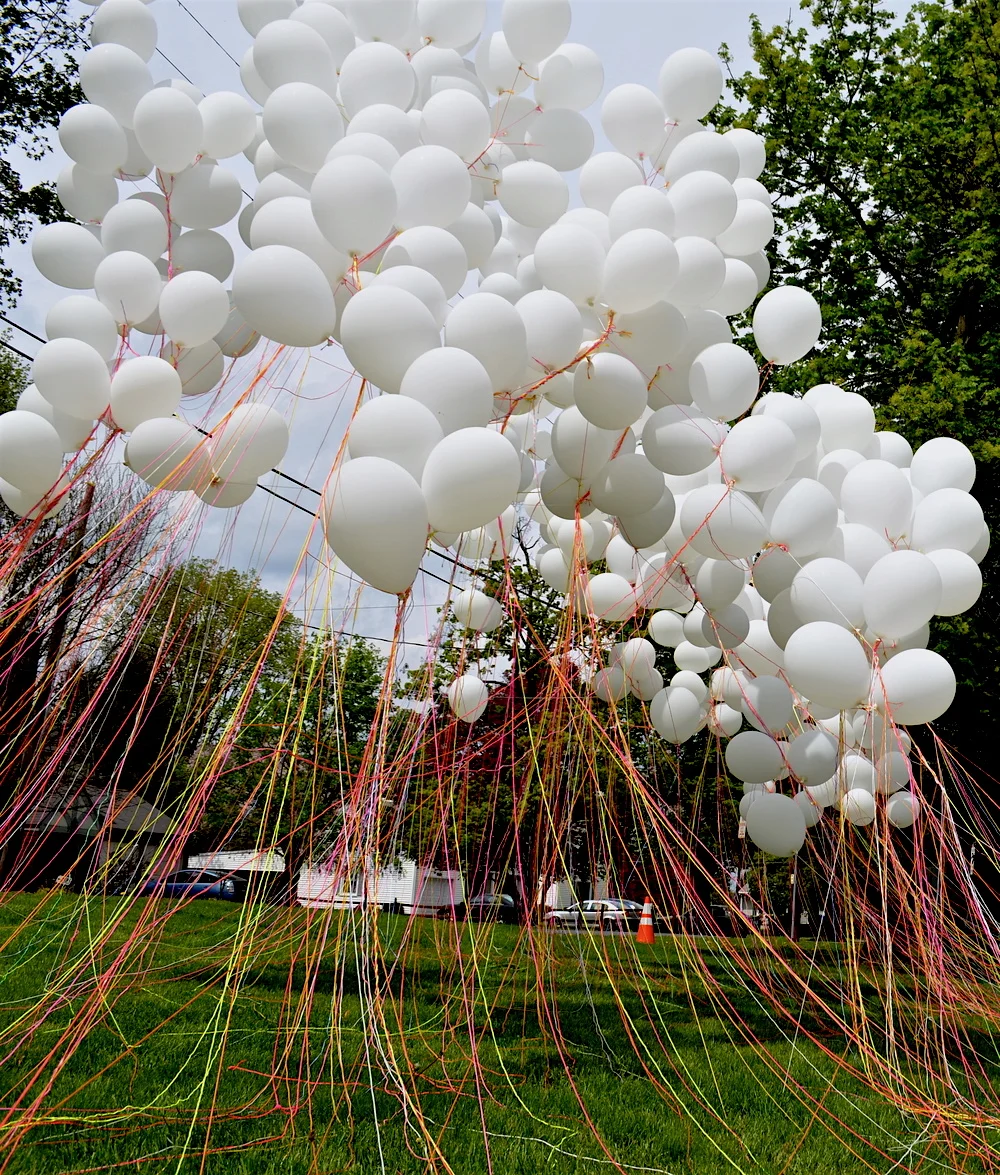 balloon art installation