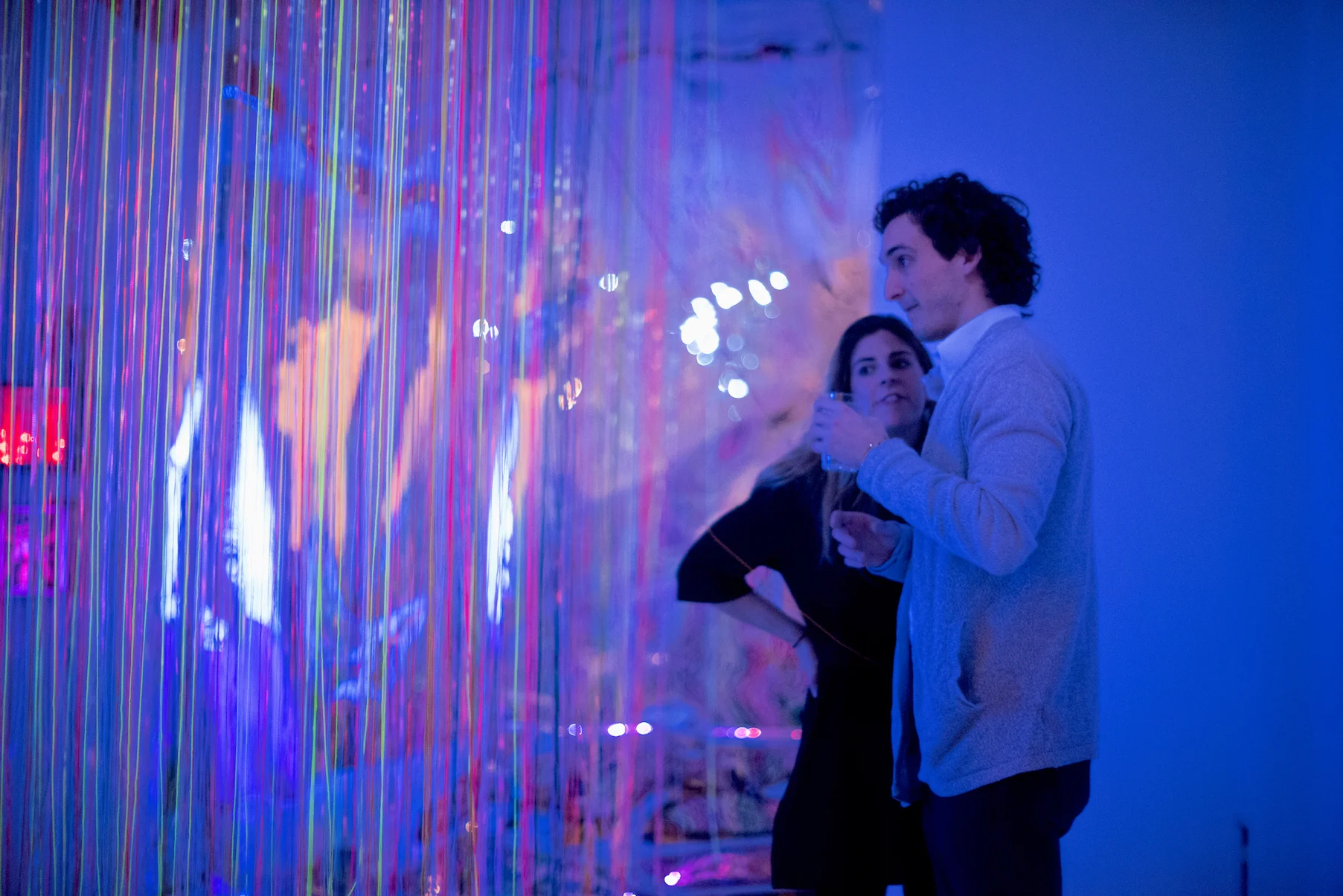 studiospacenyc string + light art installation