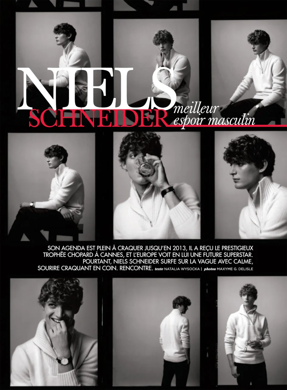 Niels Schneider Elle Magazine
