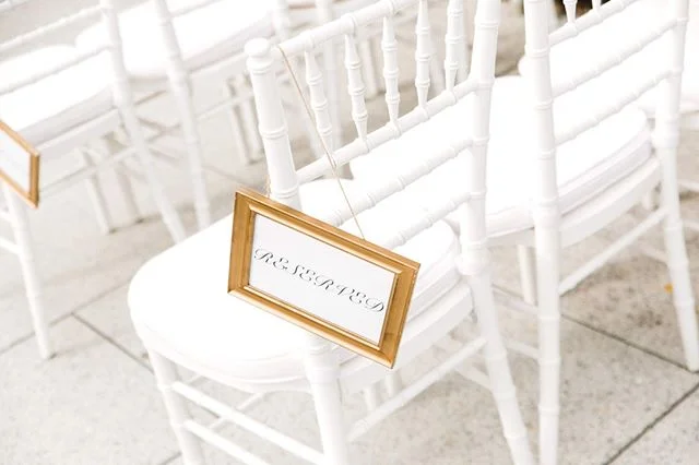 Chairs on The Rooftop, soon to be filled by happy friends and family! Did you know you can get married on The Rooftop? Have your ceremony there, and the reception in the Ballroom. Or vice-versa. Or add in Sarto or GPub to the mix, if you prefer. The 