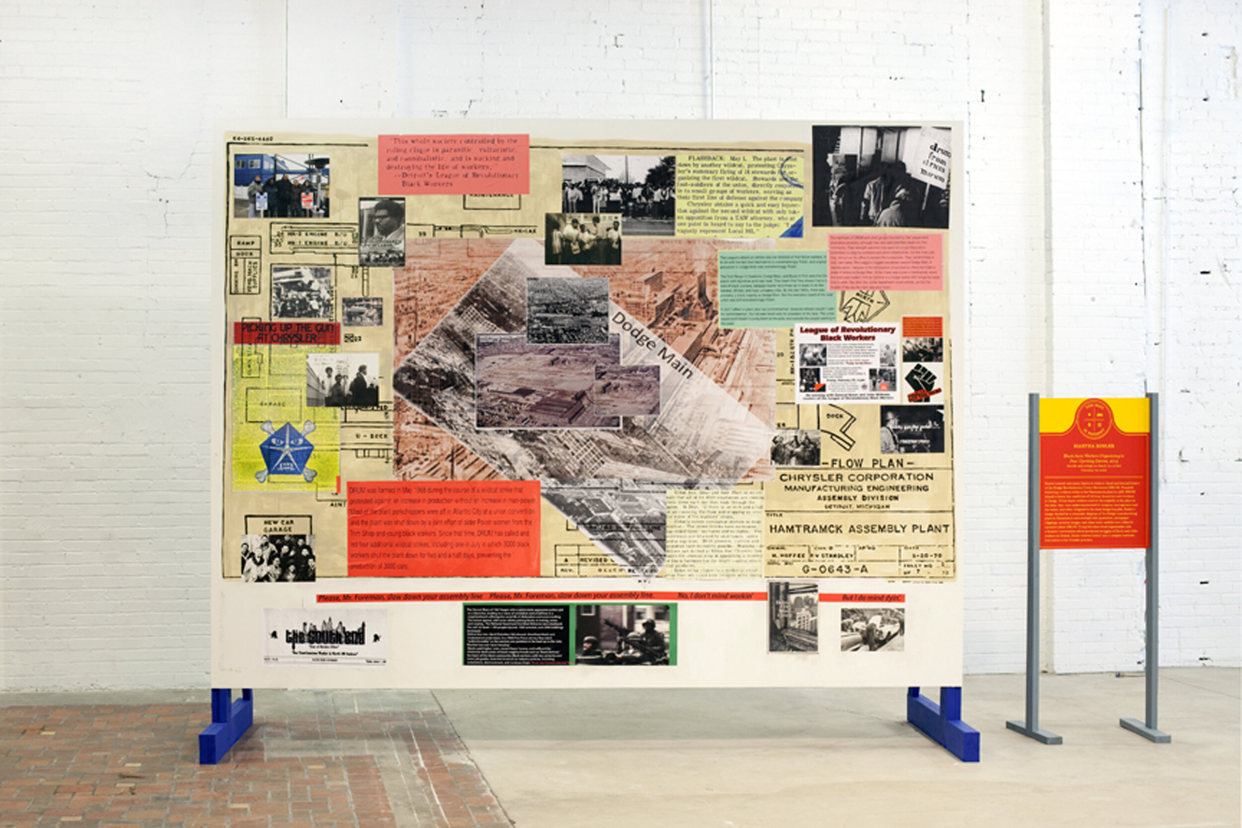 Black Auto Workers Organizing Detroit, DRUM 2013 Indoor billboard Museum of Contemporary Art, Detroit