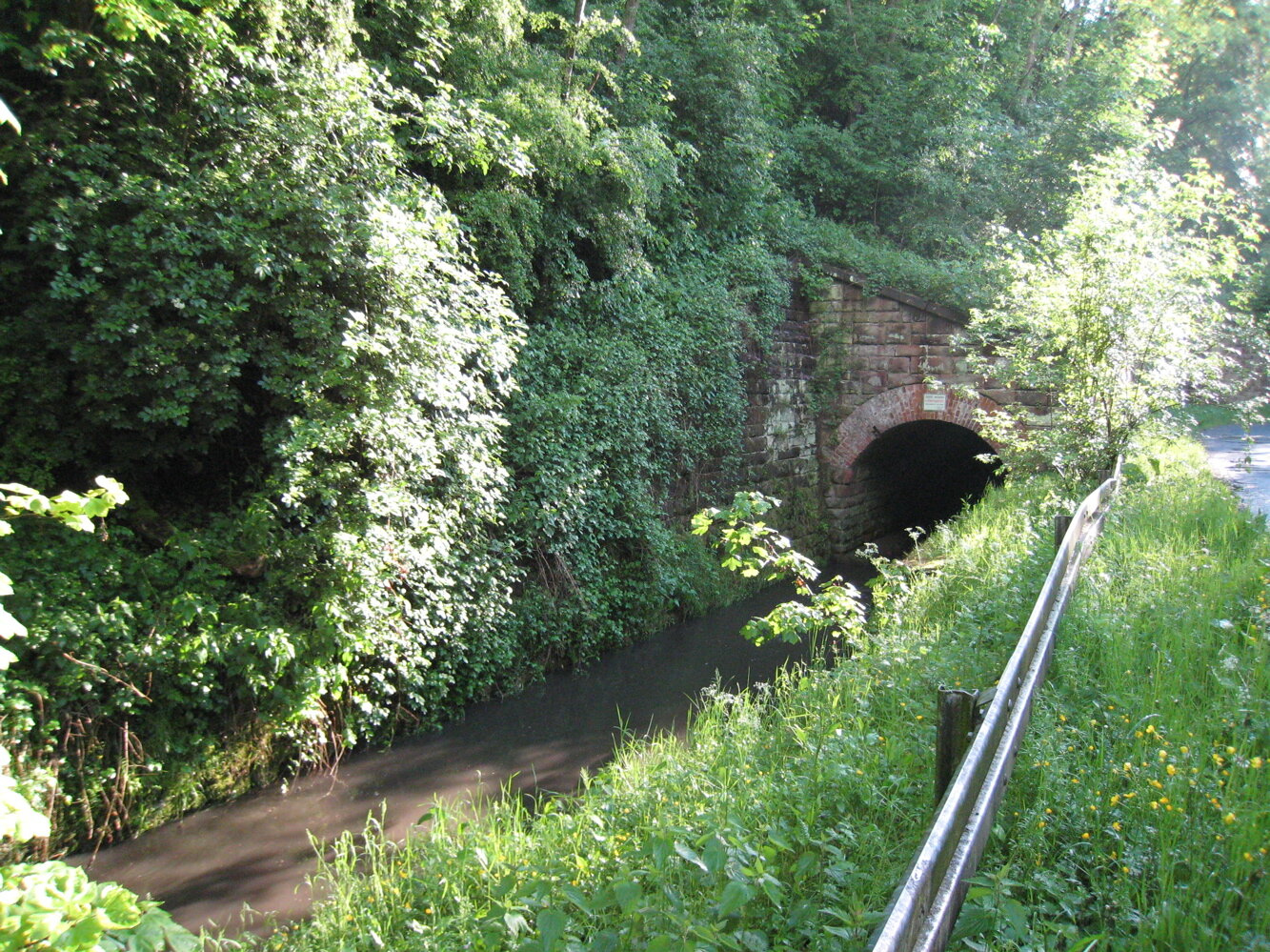  A culvert where slave laborers took cover during bombing raids.  