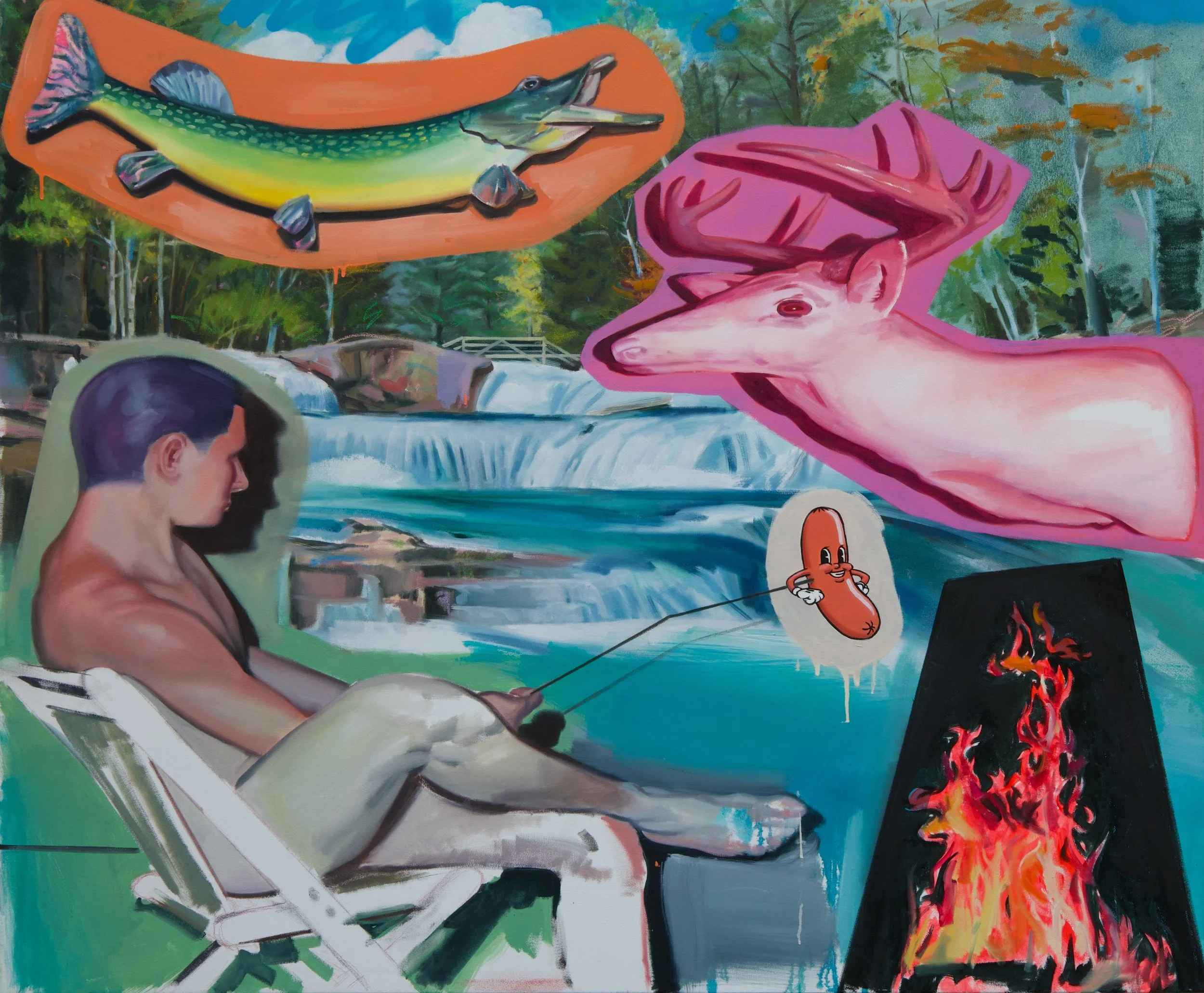   Cottagecore , 2025  Oil on canvas  60×50 inches  $7500 