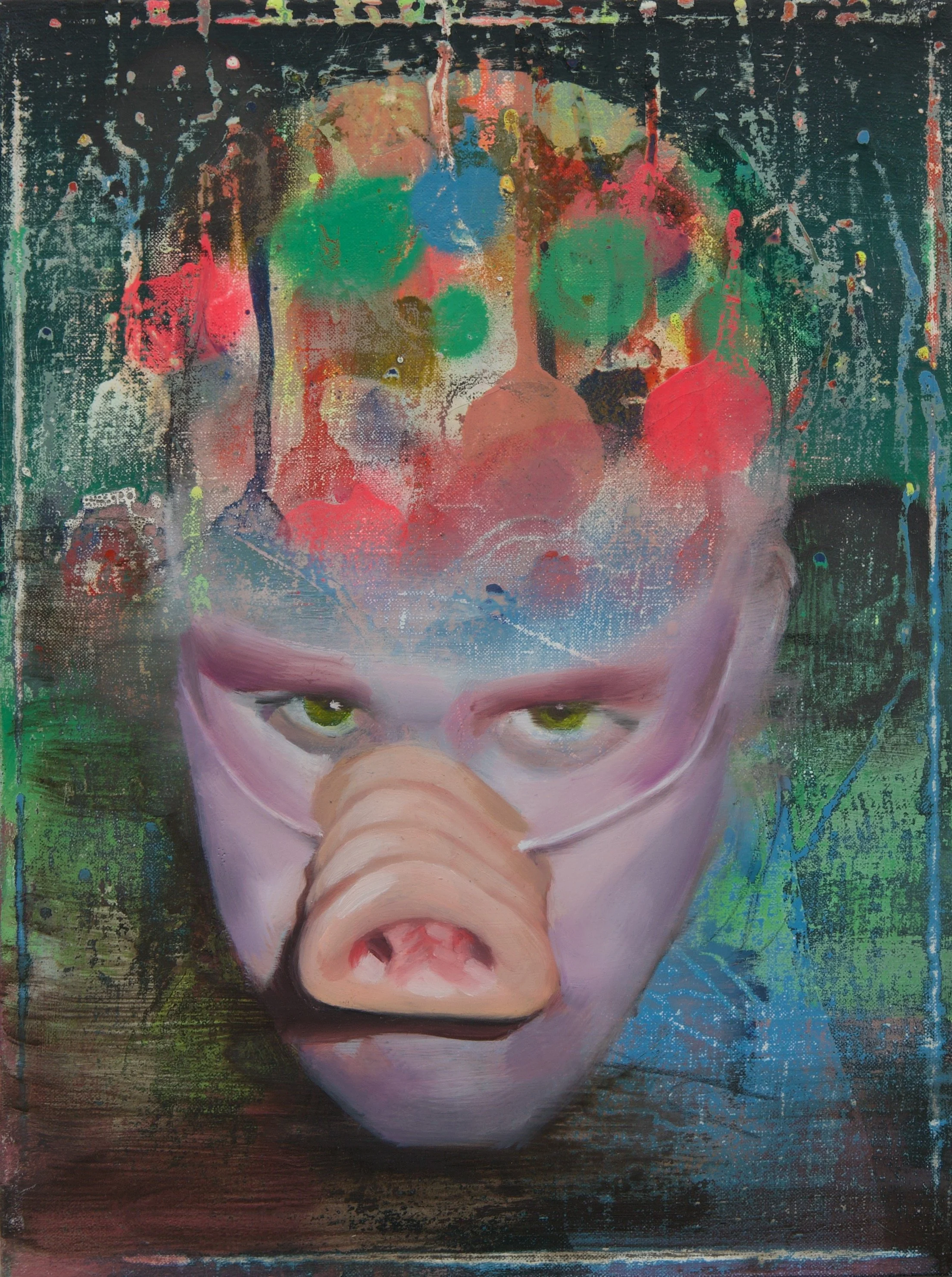   The Defeat of Transcendence , 2025  Oil on canvas  9×12 inches  $650 