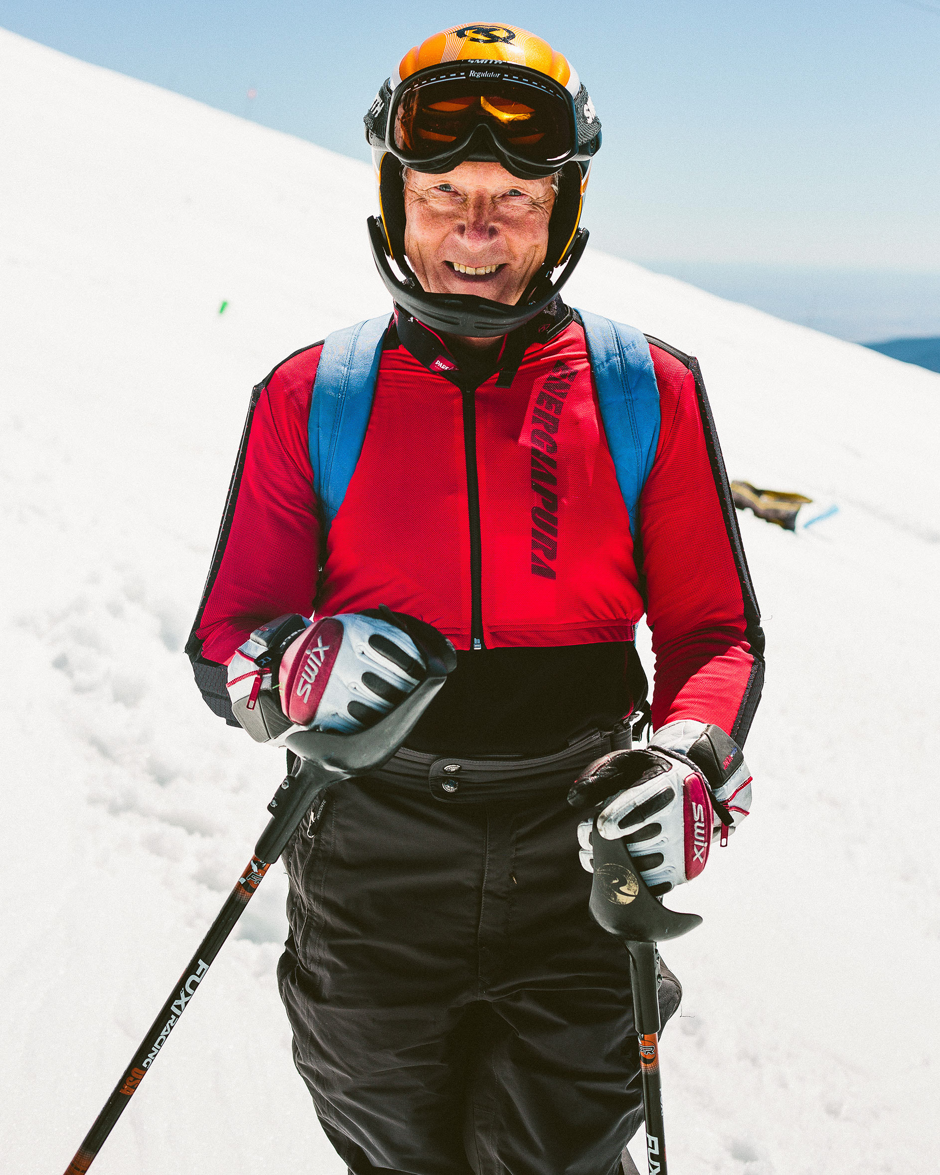 Masters Ski Racer. Mt. Hood, Oregon.