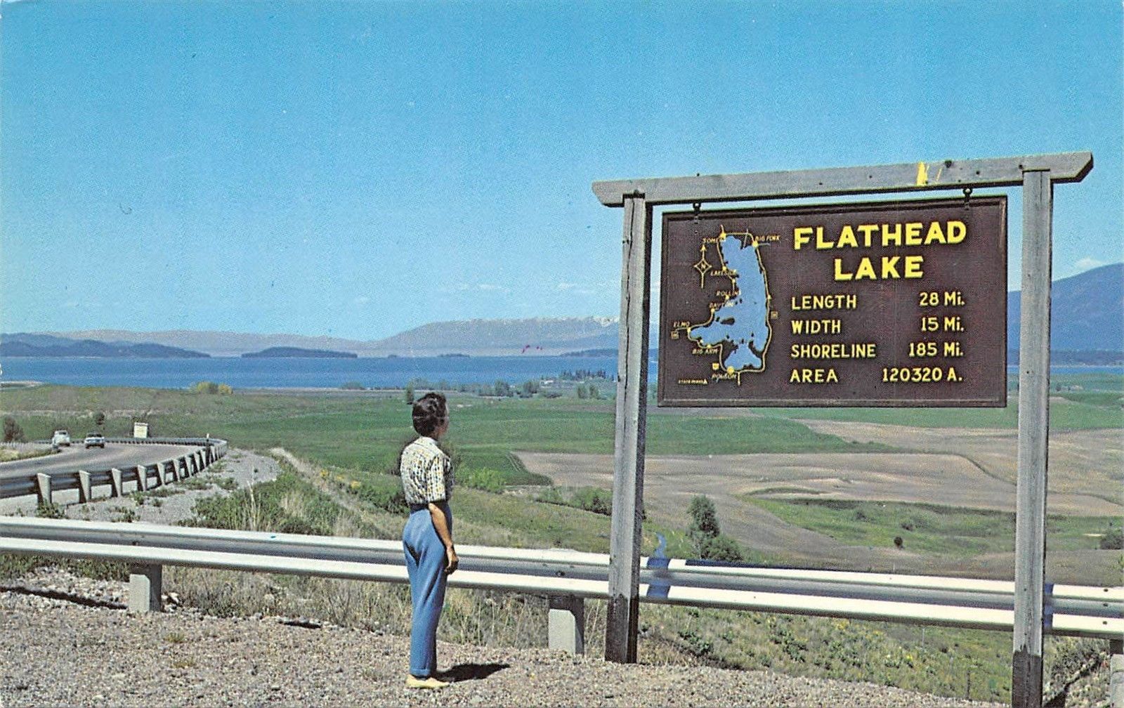 Flathead Lake, Montana.  The start line