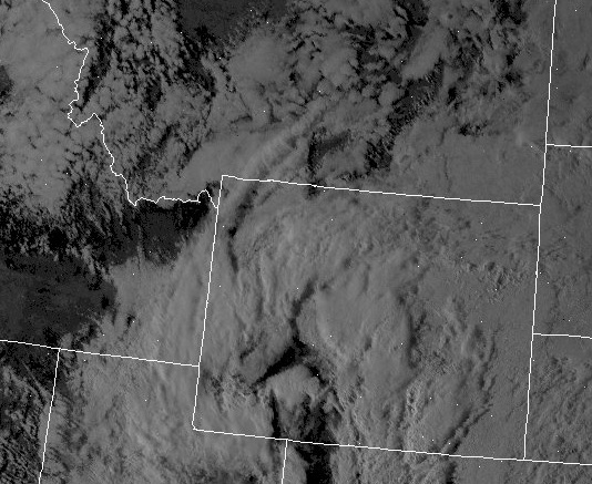 Visible Satellite Shot at 11:16 Sunday 