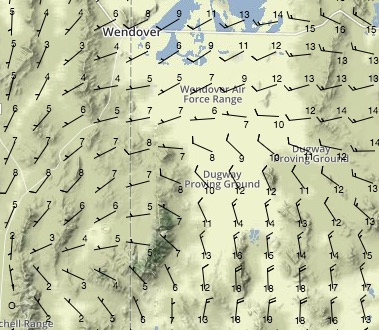  6,000ft Winds at 08:00