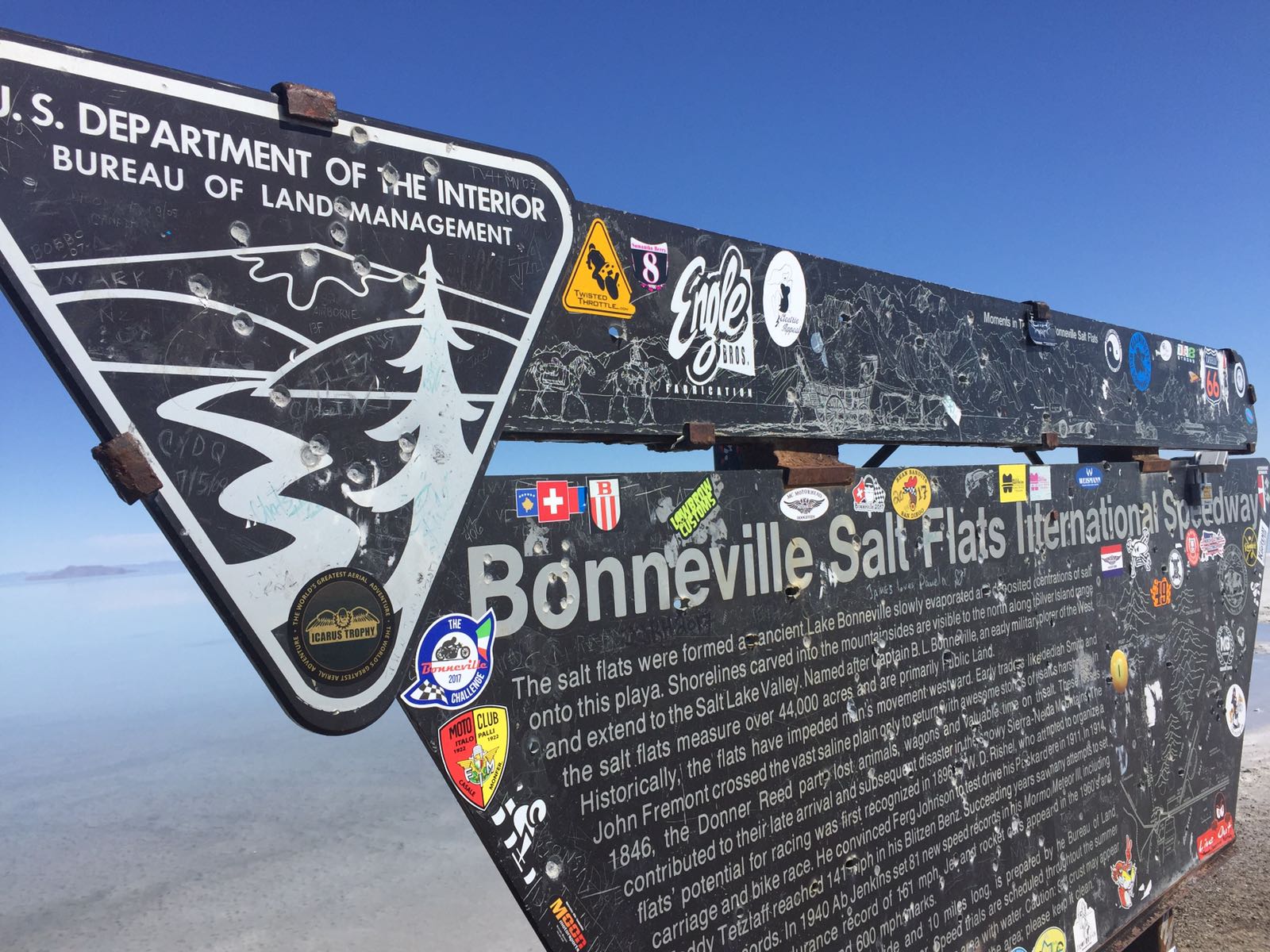 The Bonneville Salt Flats get tagged