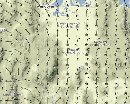 6,000ft Winds at 08:00