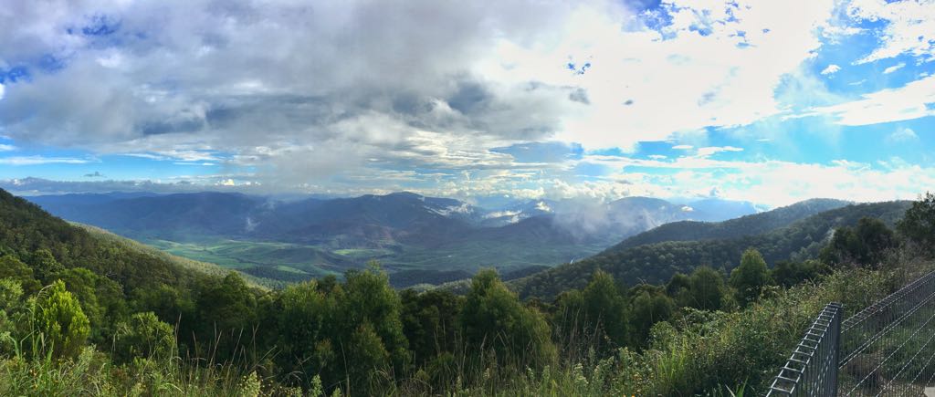   View from the top of the range looking back towards   Gloucester  &nbsp;about half way to Walcha  