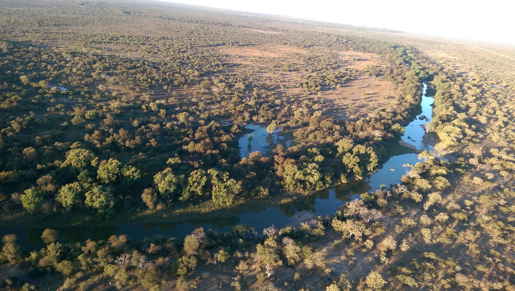  The Limpopo River marks the border between South Africa and Botswana 