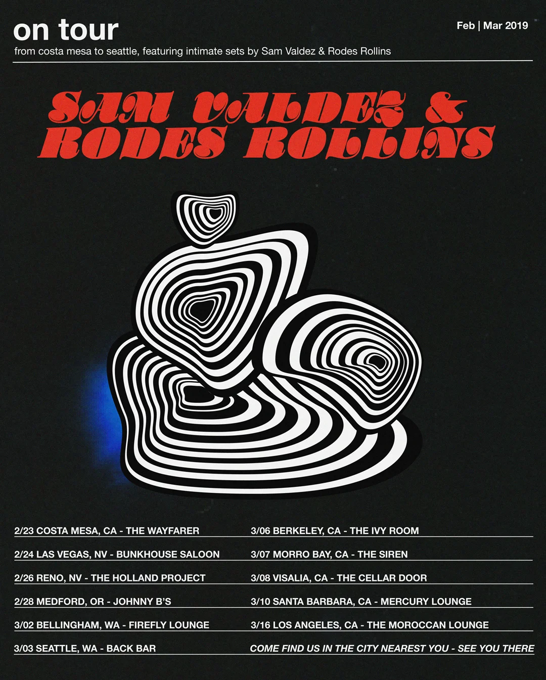 Sam Valdez announces Mirage tour dates