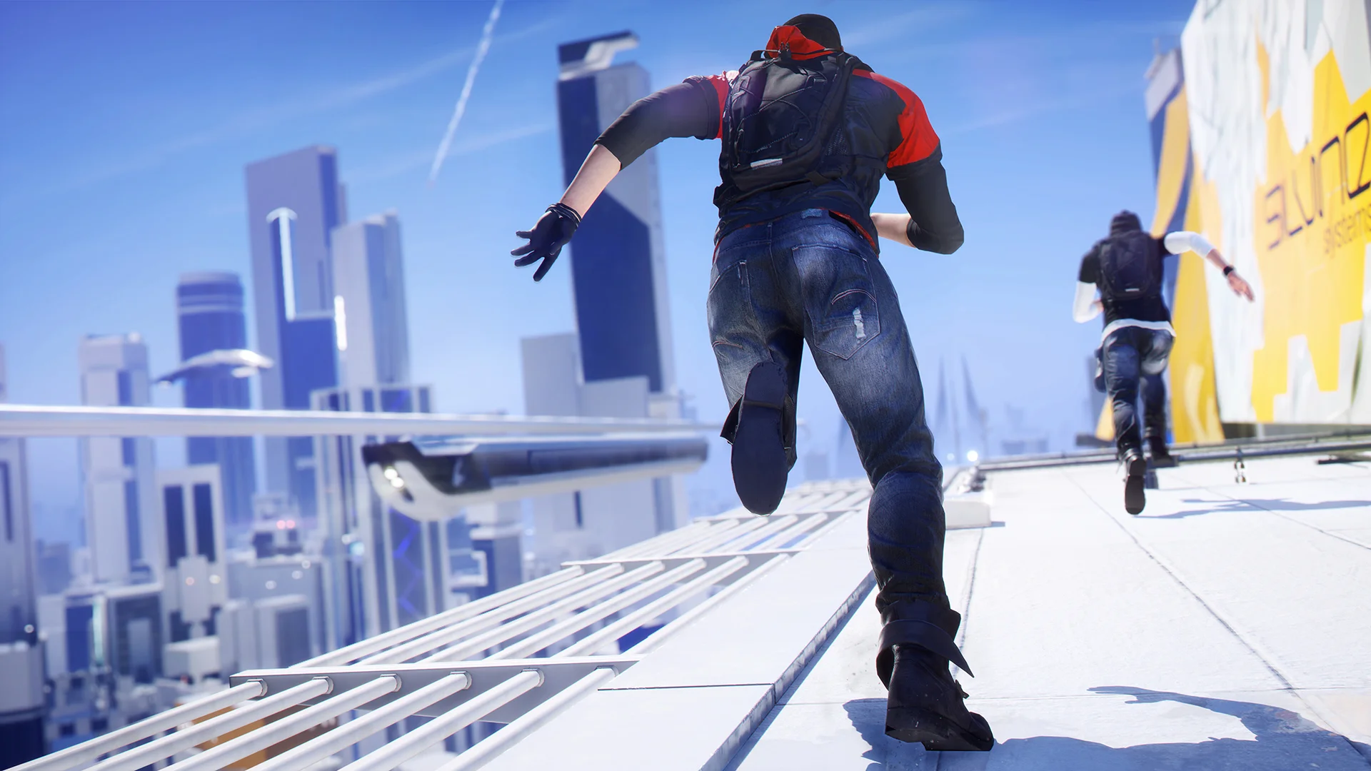 MOMENTUM  Build momentum to do daring jumps between rooftops or stylish slides through tight spaces. Use the new Shift move to get a short burst of acceleration in any direction. For a quick change of plan, tweak any move with Quickturn, a rapid 180 or 90 degree turn.