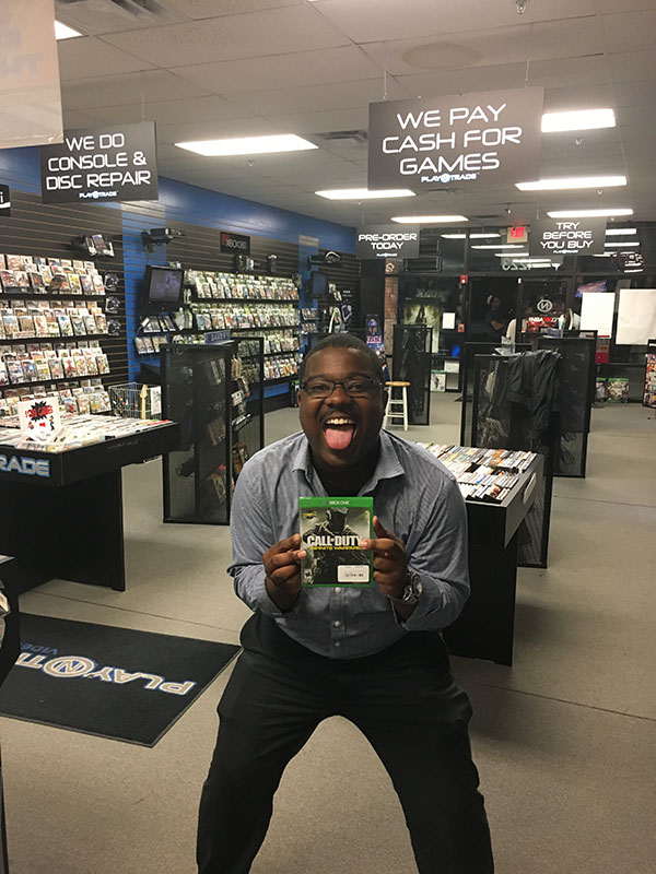 Najee Johnson holding his price