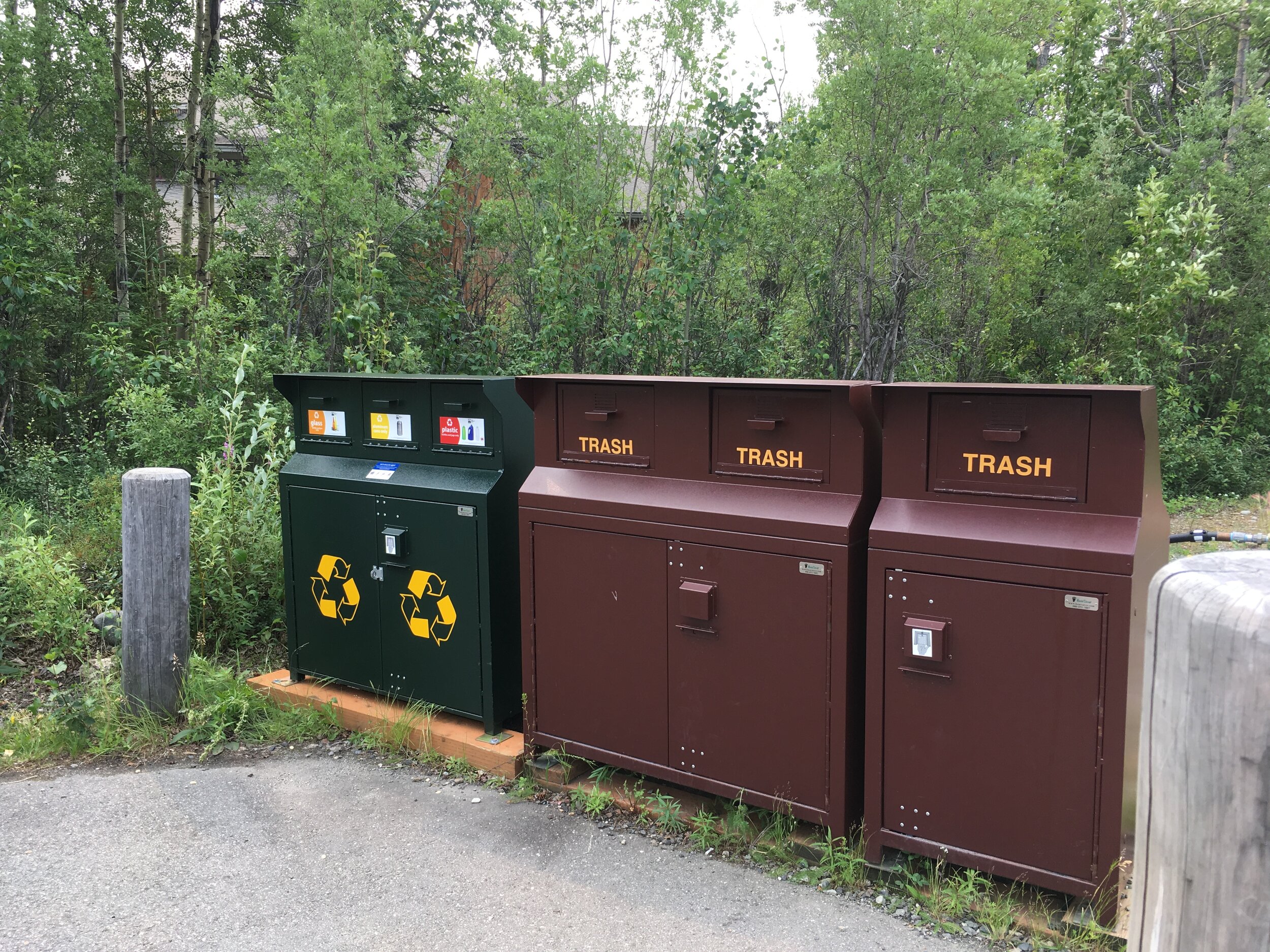 Recycling and Trash Bins