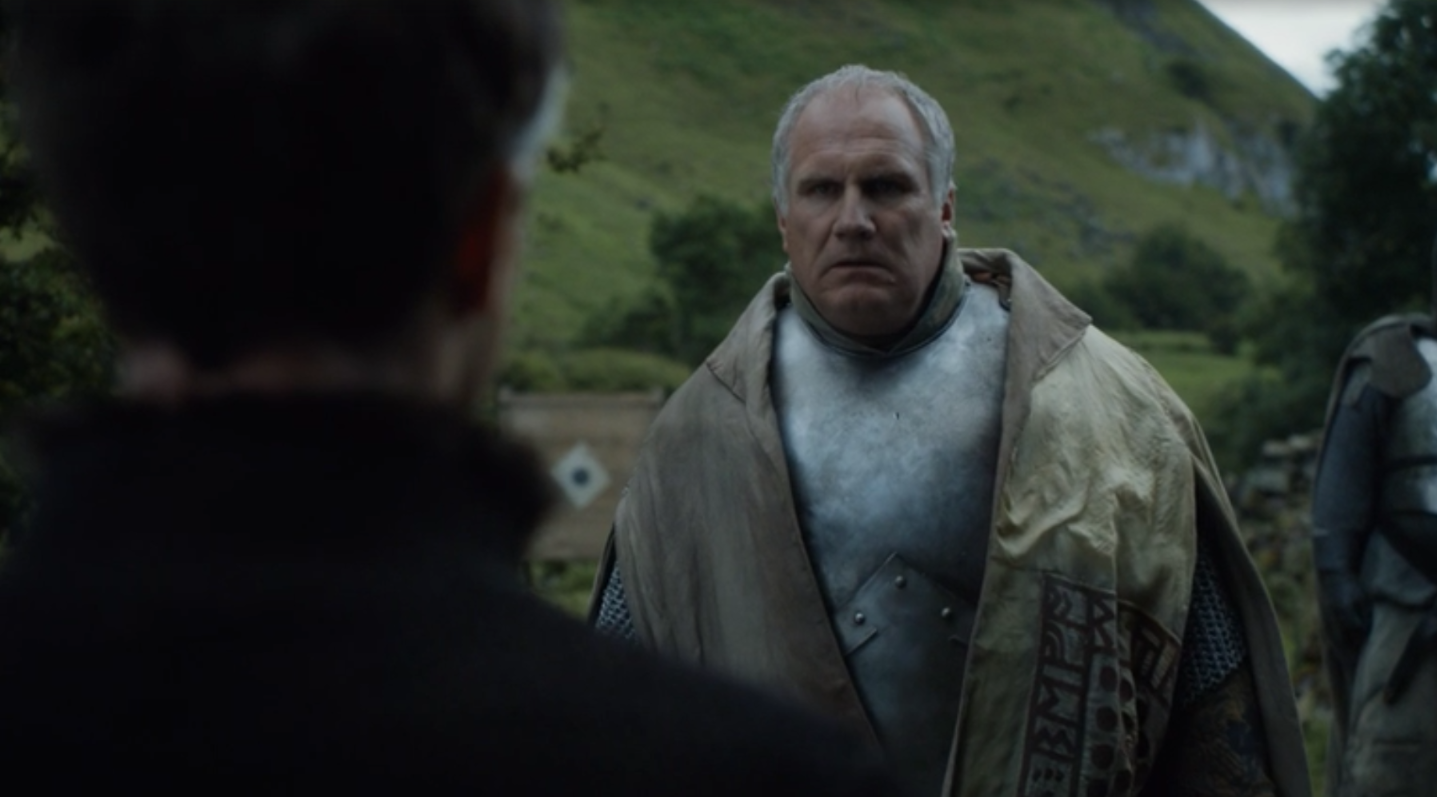 "Slander a man in his own home, you might find yourself crossing swords with him." (I've had enough of you running the Vale through this pansy kid.)