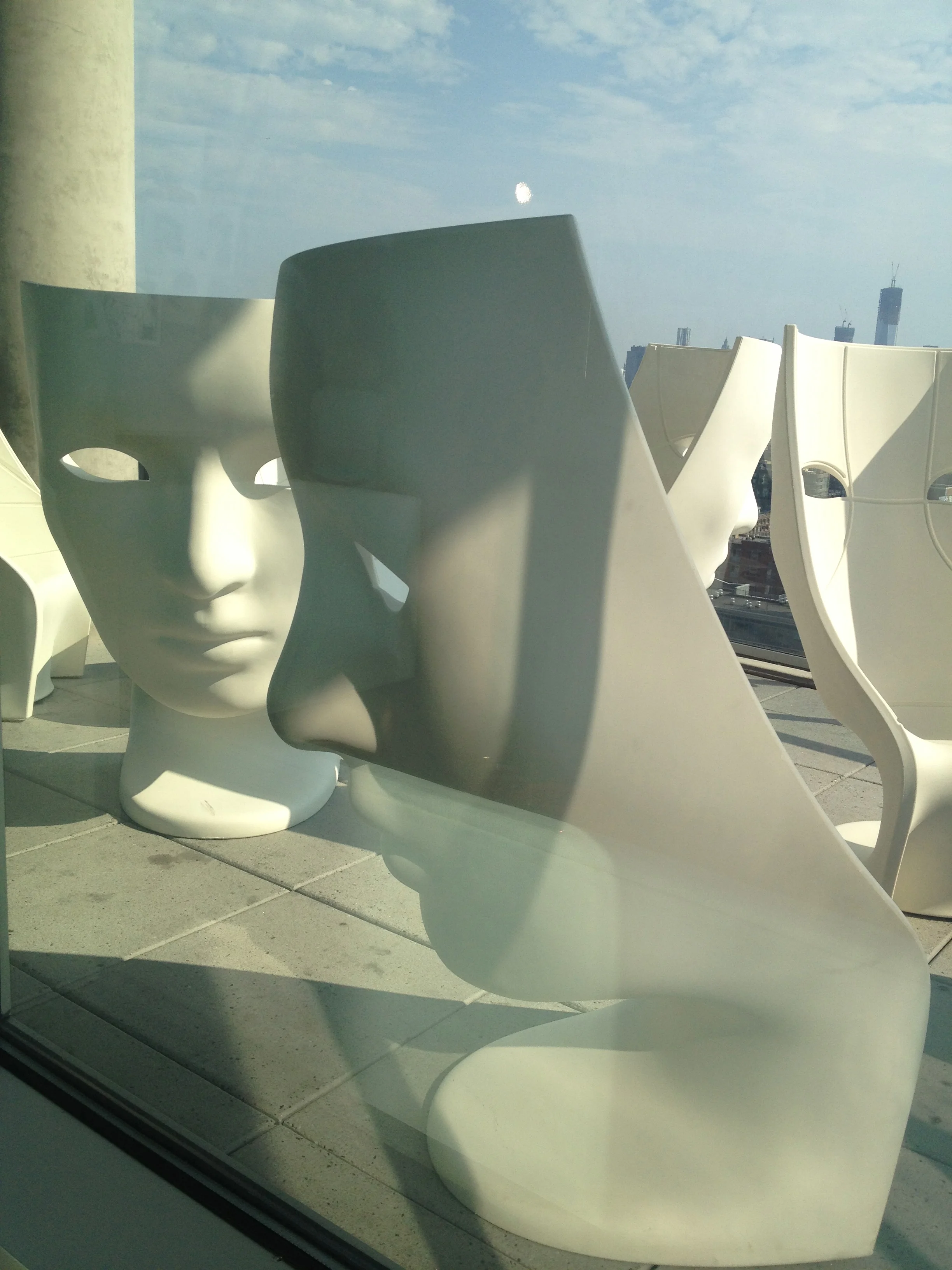 Exterior seating.