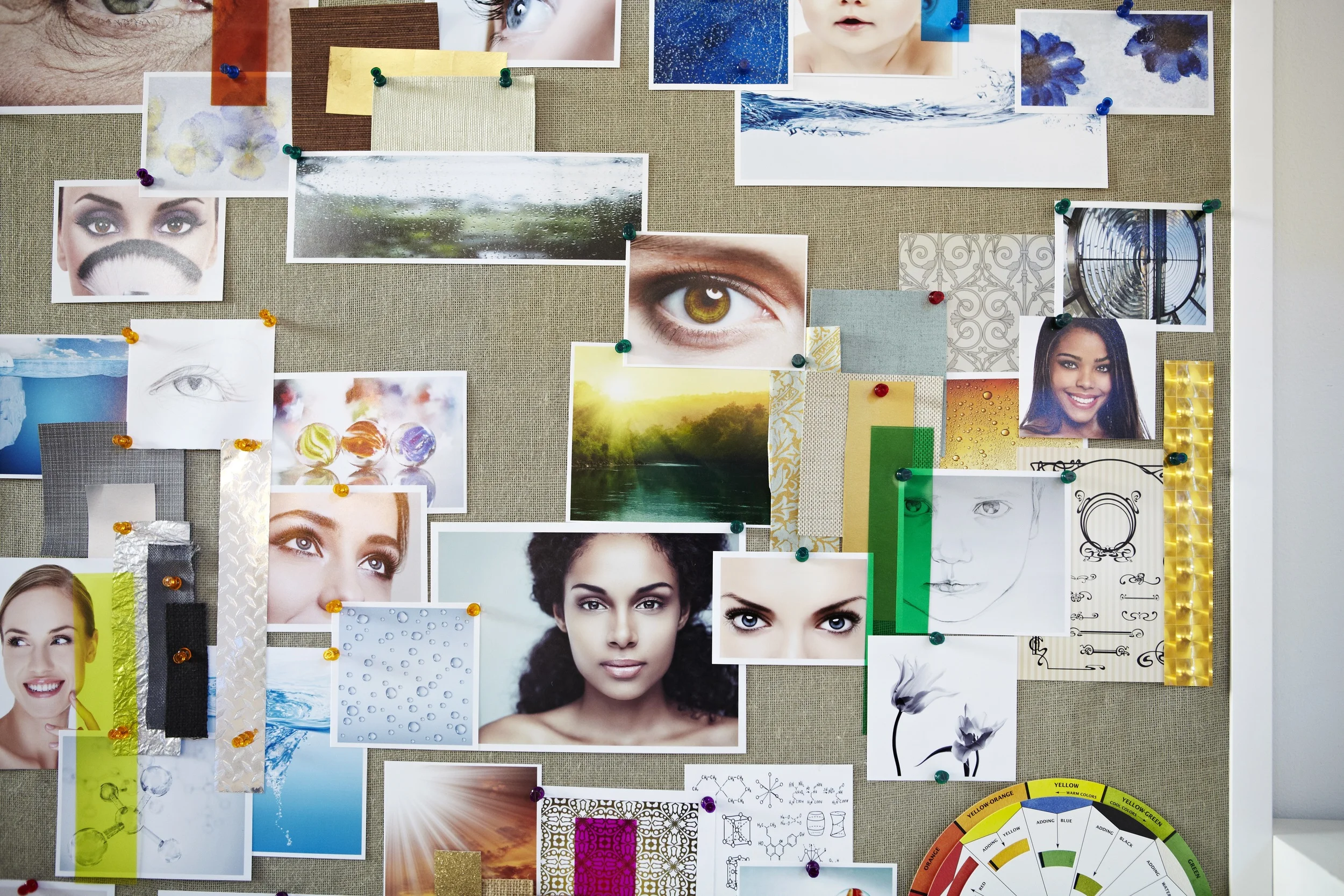 Design inspiration board.