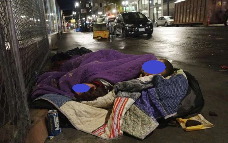 Downtown homeless with other issues as well.