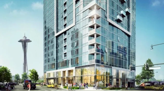 Spire, going up at 600 Wall St., says in their marketing letter of April 19 that says “SPIRE provides an abundance of light…”