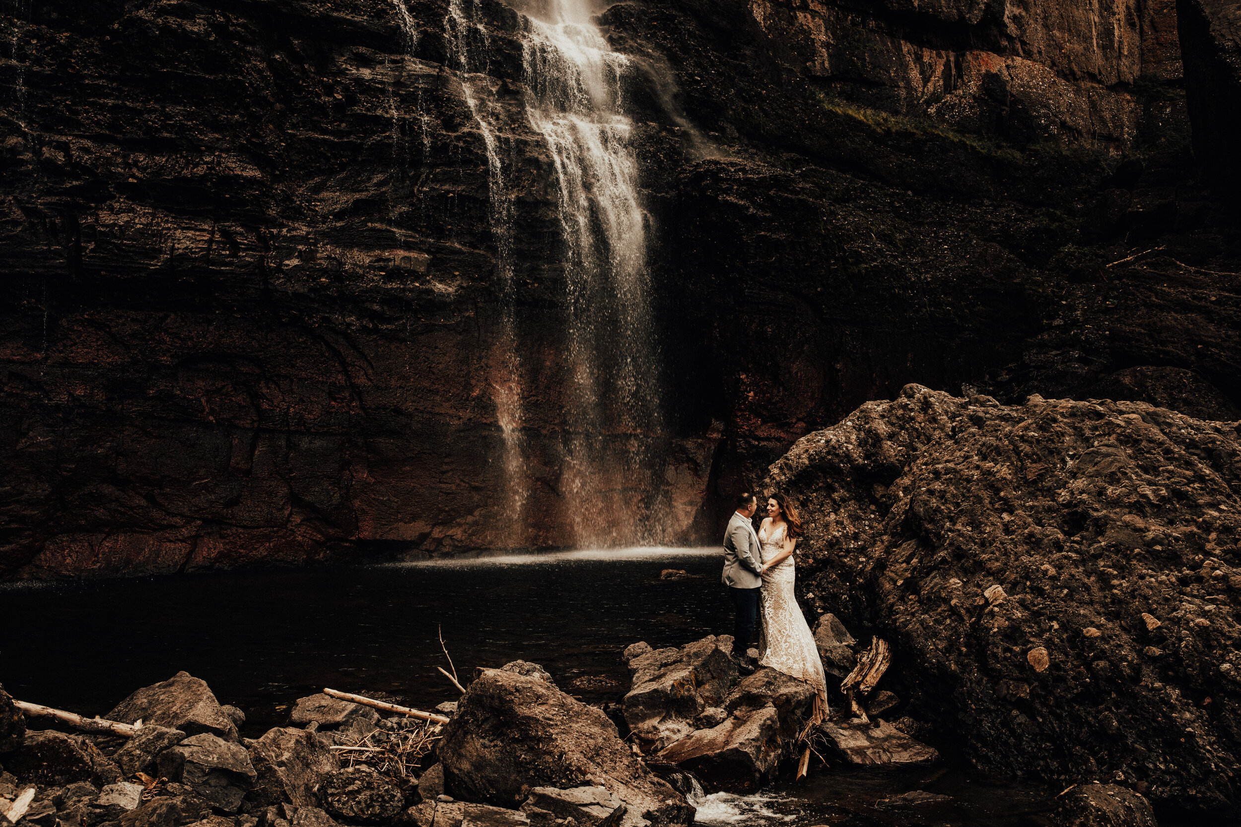 Bridal Veil Falls Telluride Colorado Adventure Elopement Caleb Clayton Film Photo