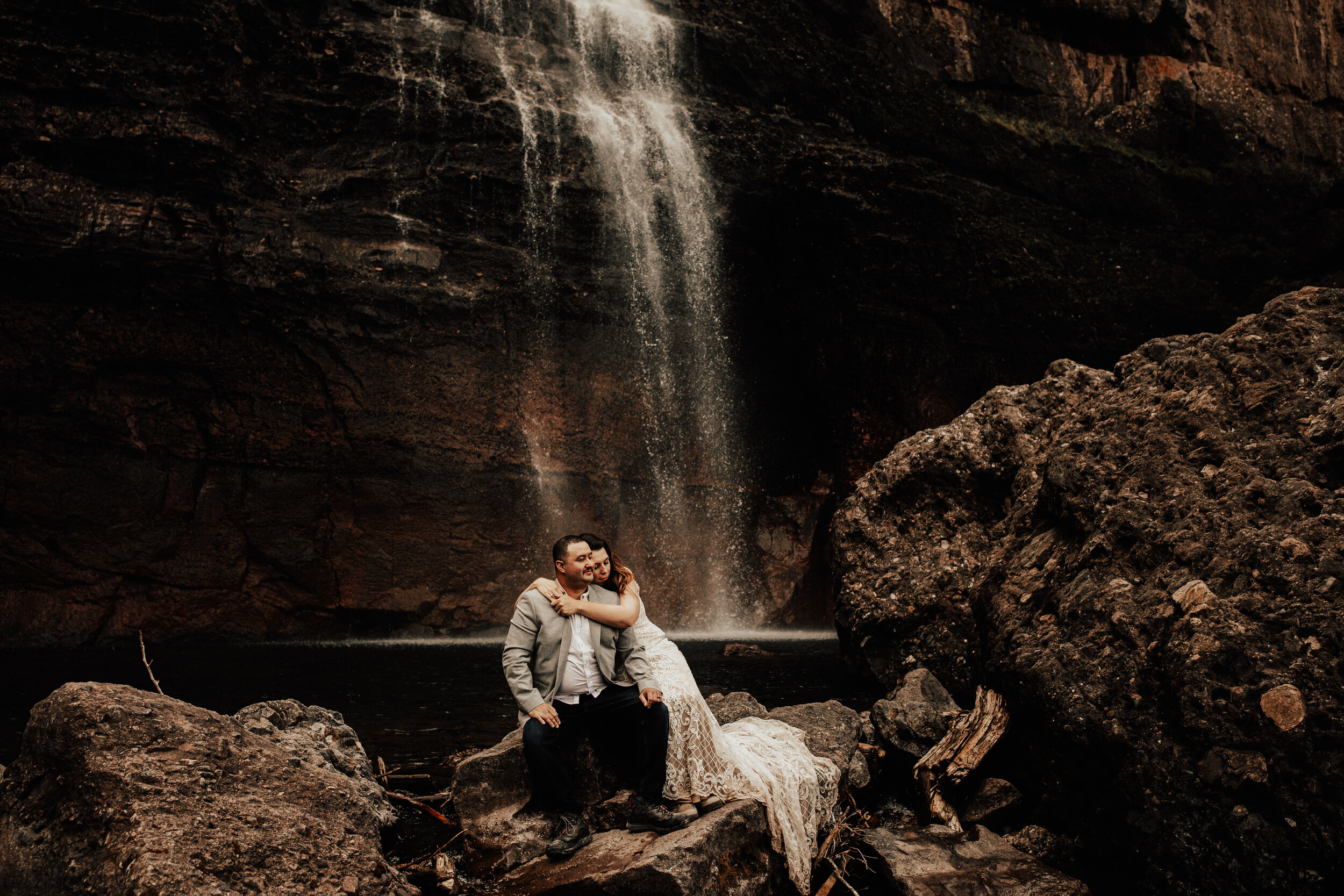 Bridal Veil Falls Telluride Colorado Adventure Elopement Caleb Clayton Film Photo