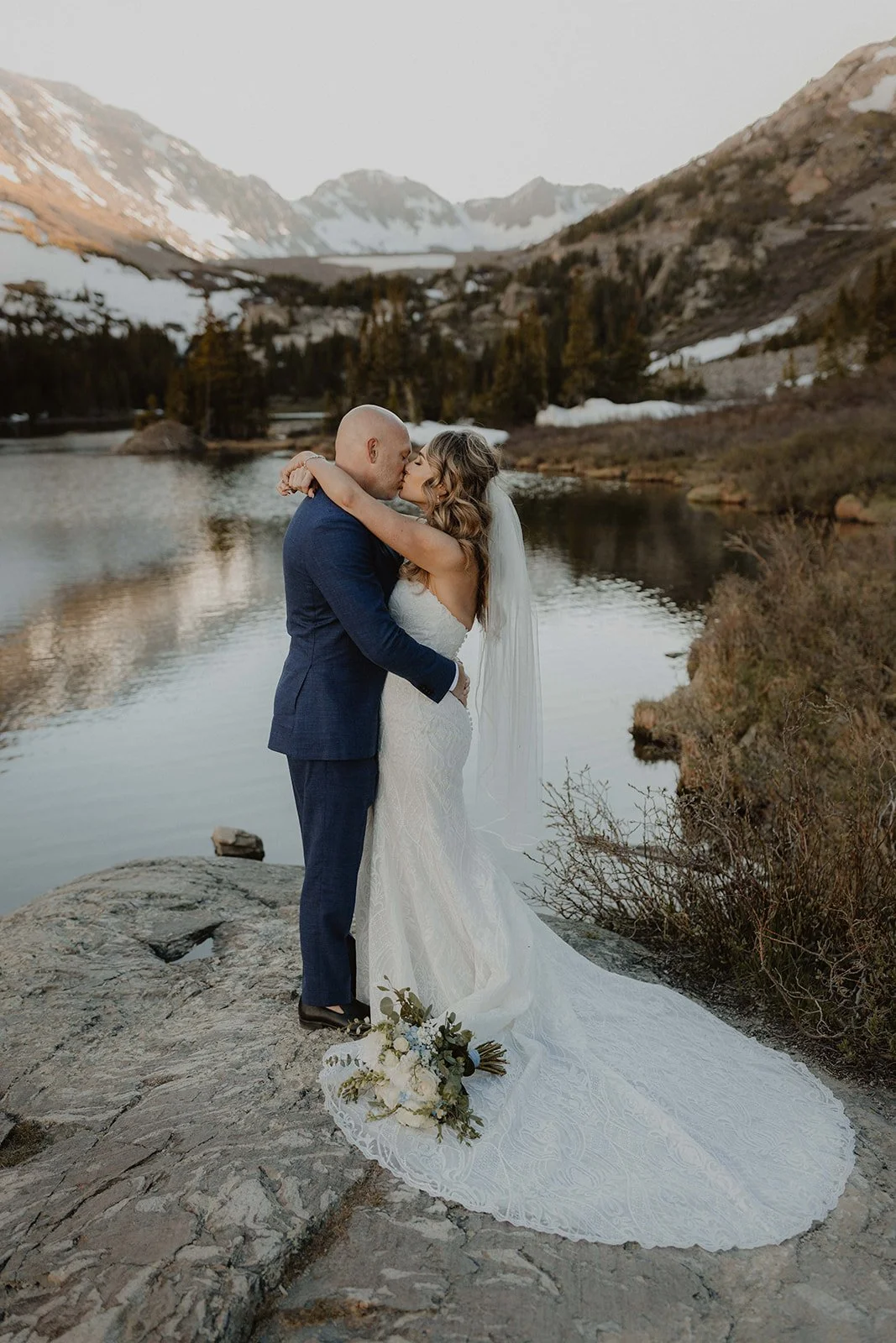 A Romantic Blue Lakes Elopement in Breckenridge, Colorado — Brooke &amp; Jacob