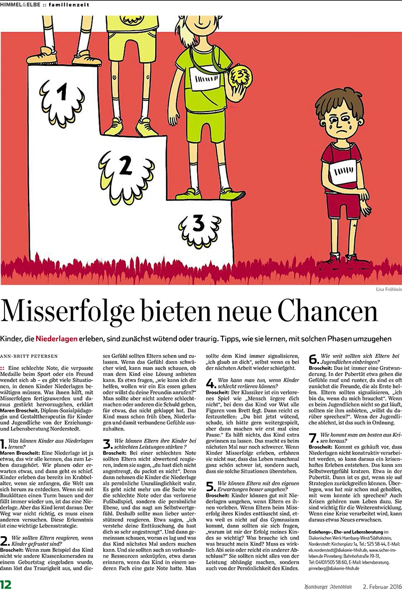 Kolumnenillustration Hamburger Abendblatt